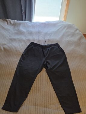 Black Drawstring Casual Pants